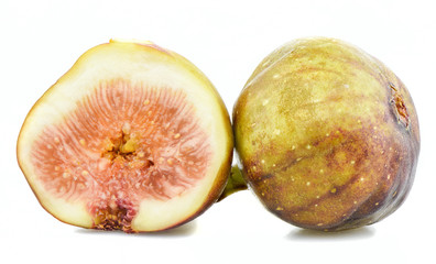 Fruits figs on white background