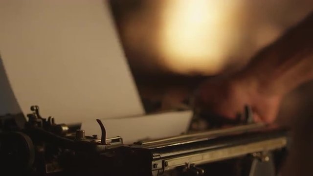 Putting Paper into Vintage Typewriter