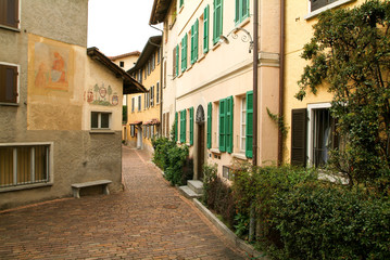 Fototapeta na wymiar Houses at the old village of Gentilino