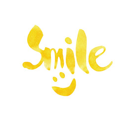 Smile inscription.