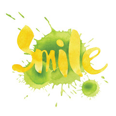 Smile inscription.