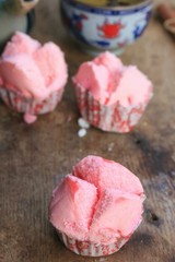 Colorful of tasty cupcakes