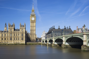 Fototapeta na wymiar View of Big Ben and Houses of Parliament