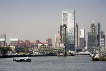 Fototapeta premium Rotterdam cityscape south bank