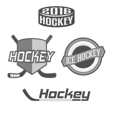 Set of Hockey Labels