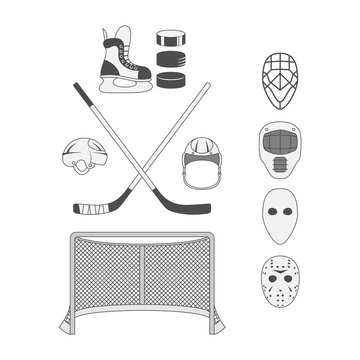 Vector Set of Hockey Elements
