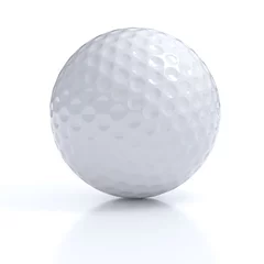 Cercles muraux Sports de balle Isolated golf ball with clipping path