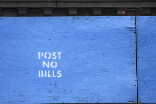 Post No Bills Sign