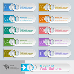 Infographic Vector Arrow Button