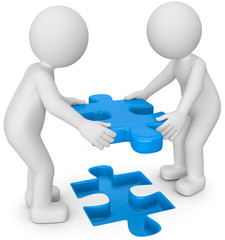 3d M&auml;nnchen Puzzle Teamwork