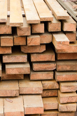 Board Wood in stacks.