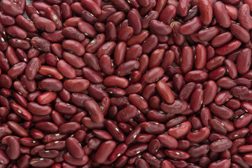 red beans on white background