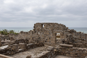 restos arqueológicos de la antigua ciudad Romana de Baelo Claudia en Tarifa, Cádiz, Andalucía