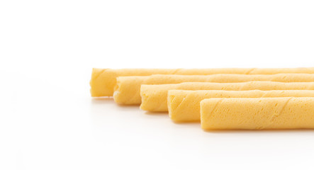 wafer stick on white background