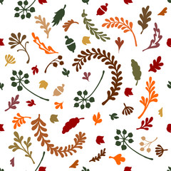 Pattern of leaves and plants.  