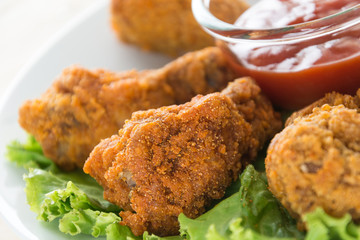 fried crispy chicken