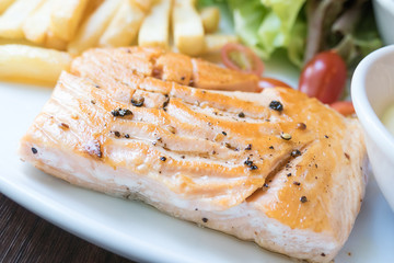 steak salmon
