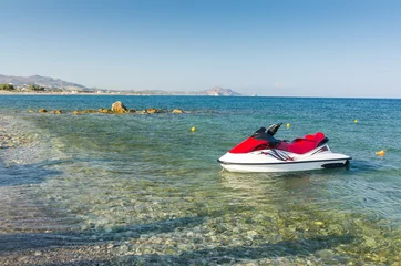 Poster Water Motor sports Jetski on the Greek beach