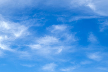 Naklejka na ściany i meble Blue sky with thinly cloud background