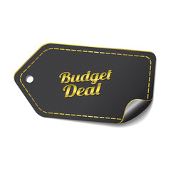 Budget Deal golden Vector Icon Design
