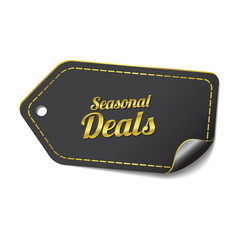 Seasonal Deal golden Vector Icon Design