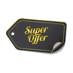 Super Offer golden Vector Icon Design
