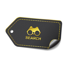 Search golden Vector Icon Design