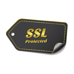 SSL Protected golden Vector Icon Design