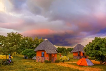 Foto op Aluminium Sunset landscape in Zambia © Marek Poplawski