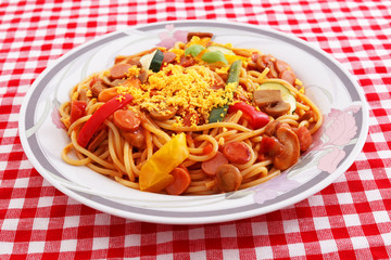 おいしそうなスパゲティ