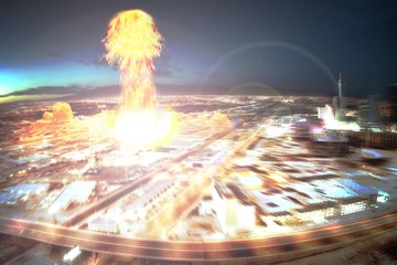 Nuclear Explosion In City