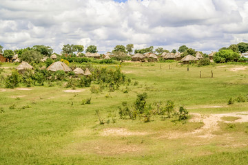 Fototapeta na wymiar Rural landscape in Zambia