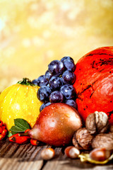 Autumn harvest decoration