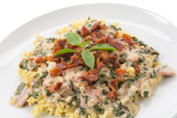 penne pasta with cream sauce