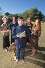 Barefoot Pagans Priest Outdoors