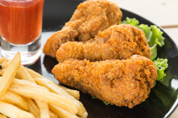 fried crispy chicken