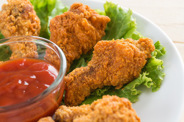 fried crispy chicken
