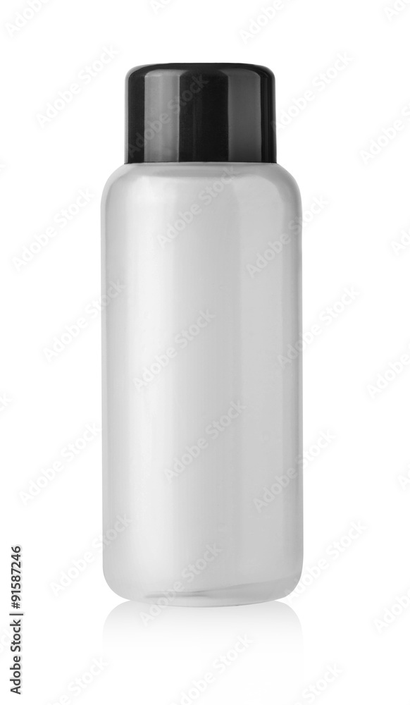 Poster blank plastic cosmetics bottle