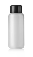 Blank plastic cosmetics bottle