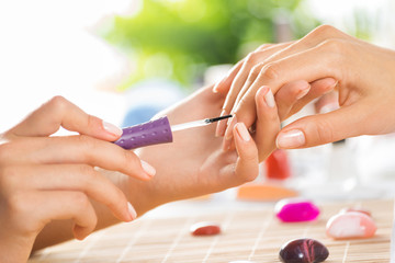 Obraz na płótnie Canvas Manicure procedure