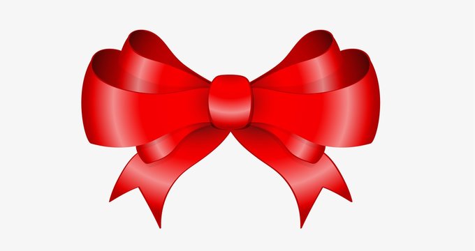 Red Elegant Bow