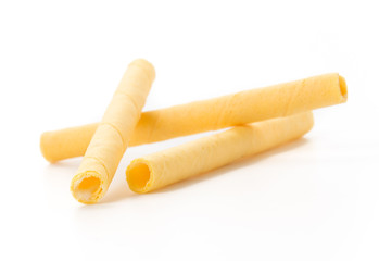 wafer stick on white background