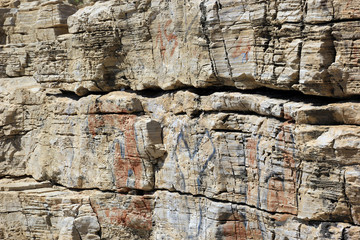 Background with rocks in Thassos
