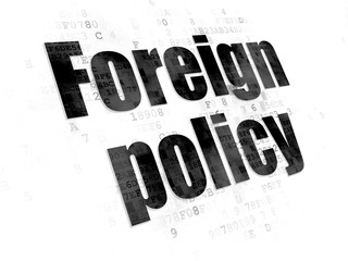 Political concept: Foreign Policy on Digital background