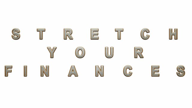 Stretch your Finances sign animation