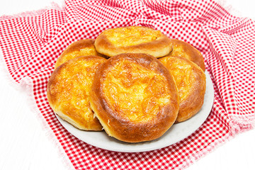 Fresh buns with cheese