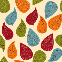 Obrazy na Plexi  Wektor wzór z jesiennych liści