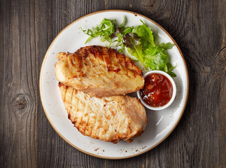 Grilled chicken fillet