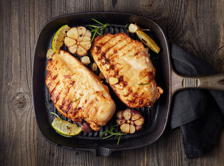 Grilled chicken fillet