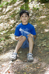 Young Boy Portrait in the forest